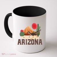 Arizona Roadrunner Retro Boho Desert Cactus Cute Gift Coffee Mug thumb 0