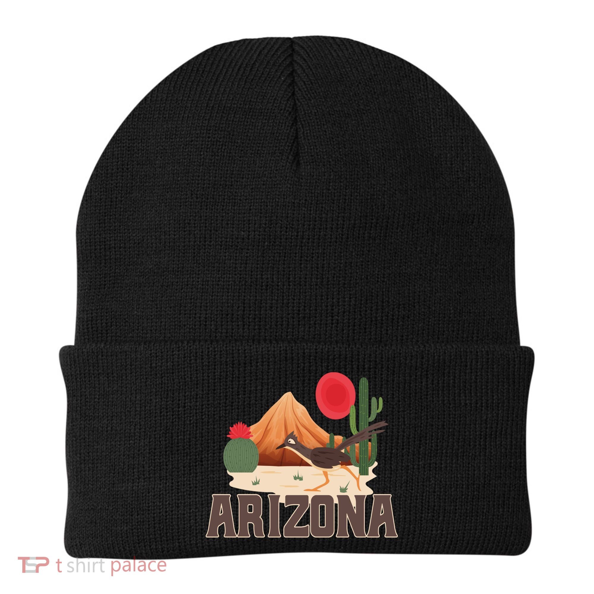 Arizona Roadrunner Retro Boho Desert Cactus Cute Gift Beanie