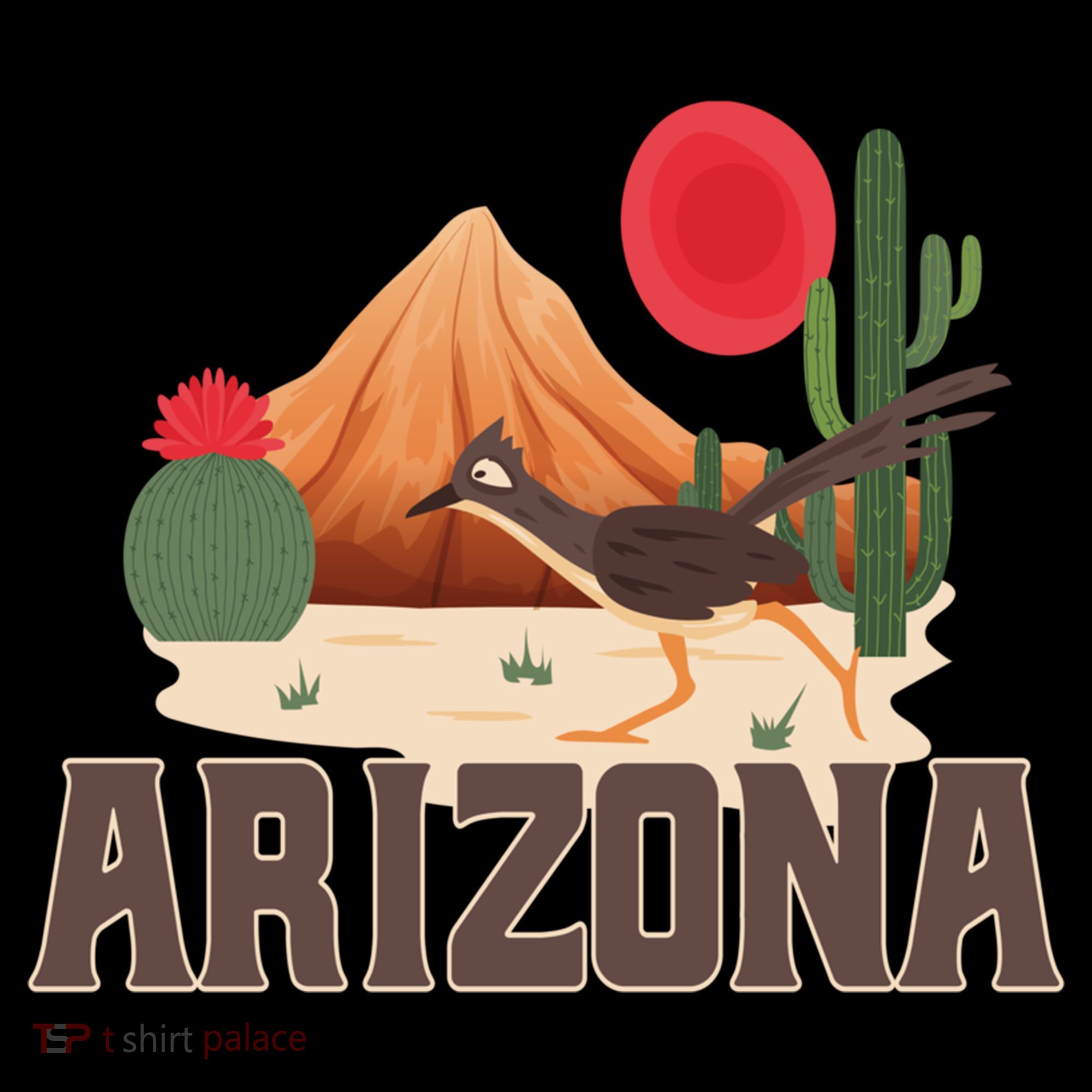 Arizona Roadrunner Retro Boho Desert Cactus Cute Gift Women's Hoodie