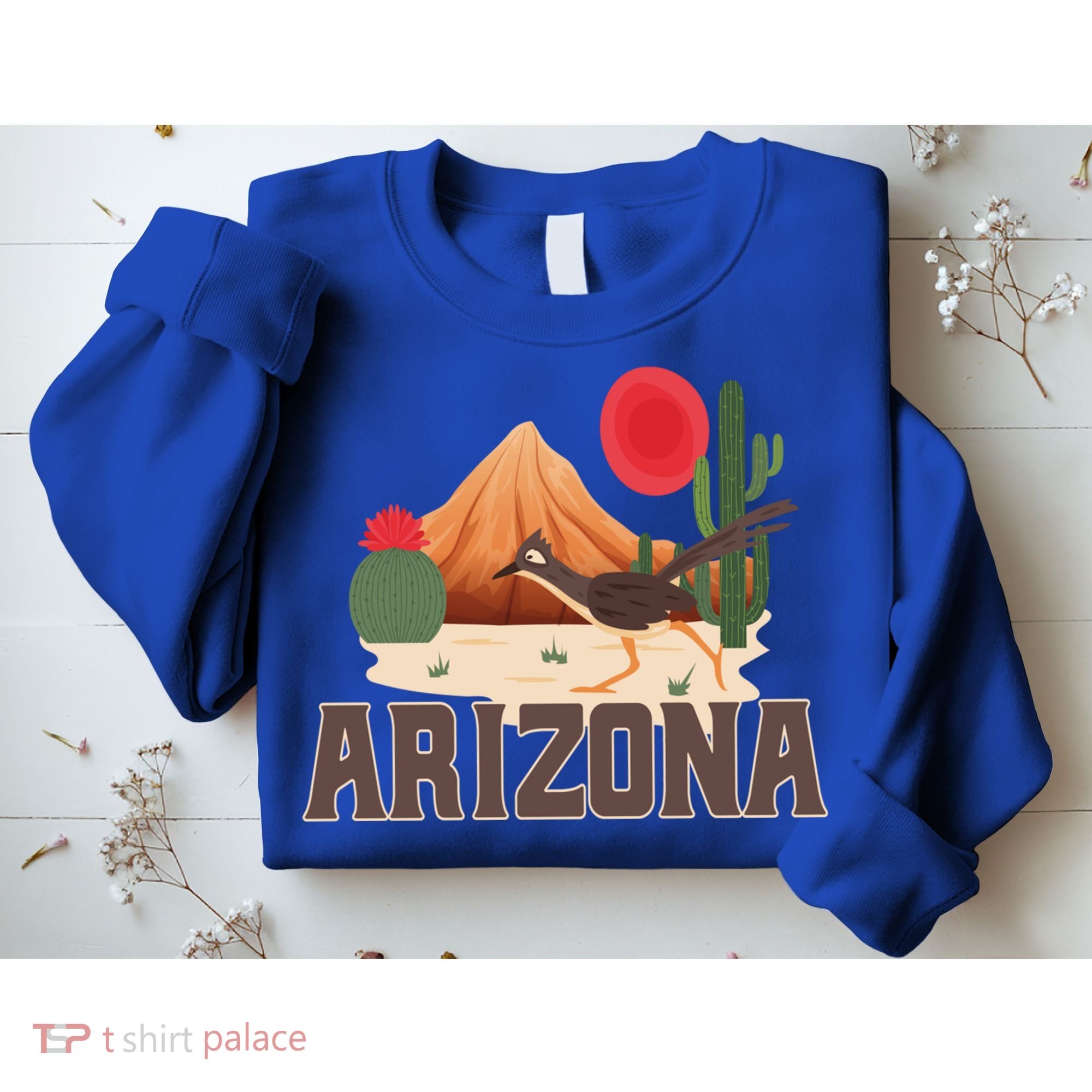 Arizona Roadrunner Retro Boho Desert Cactus Cute Gift Sweatshirt