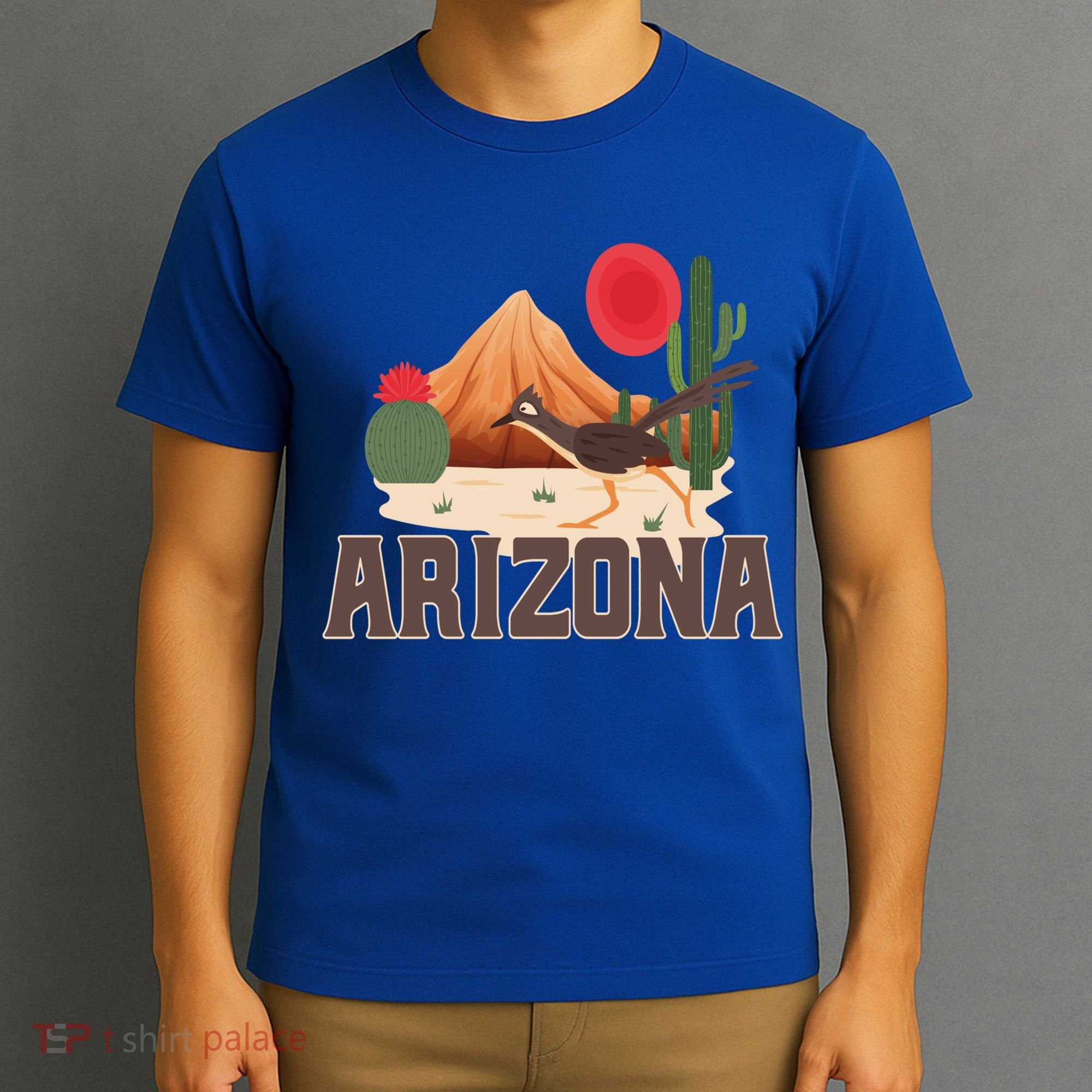Arizona Roadrunner Retro Boho Desert Cactus Cute Gift T-Shirt