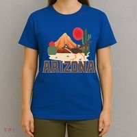 Arizona Roadrunner Retro Boho Desert Cactus Cute Gift T-Shirt thumb 4
