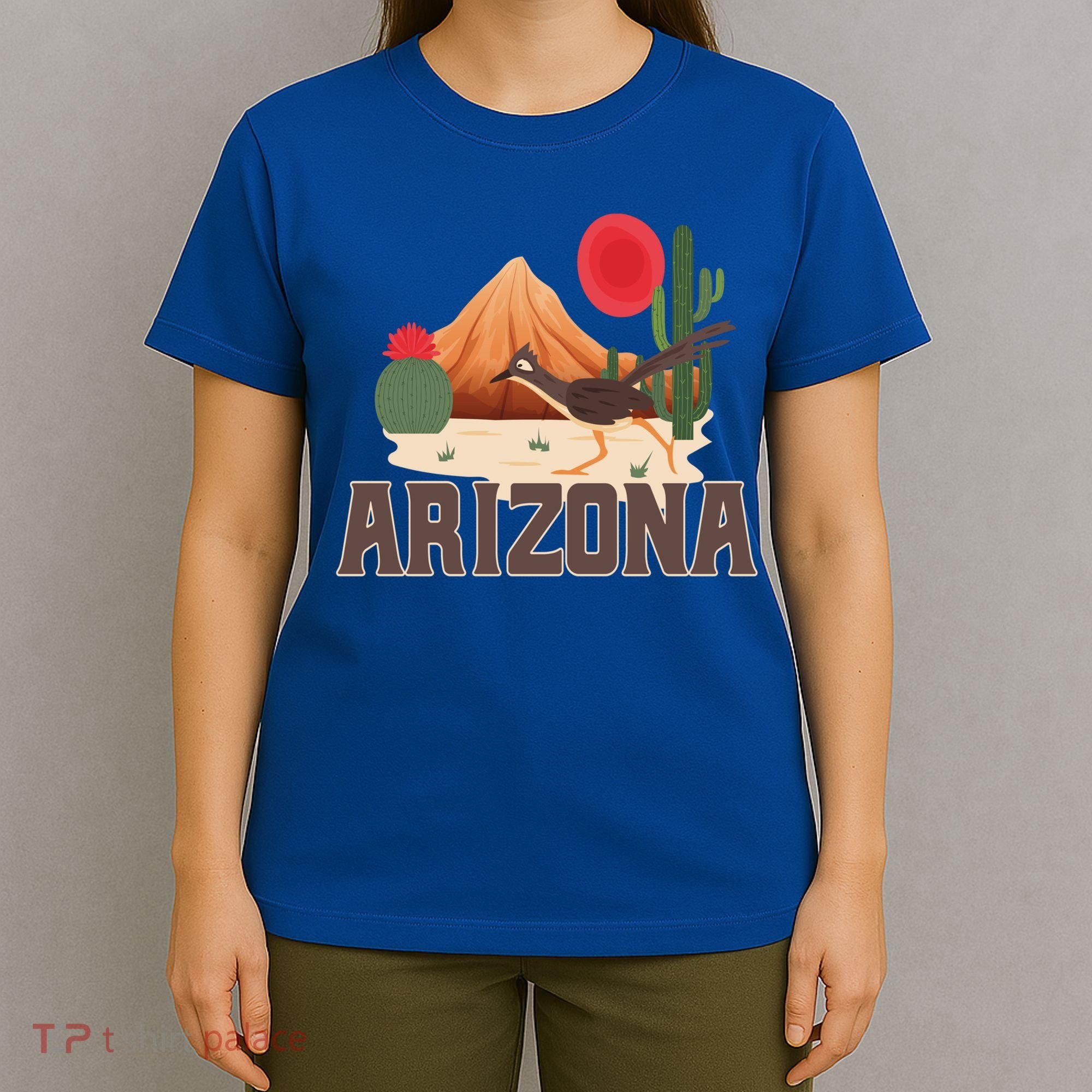 Arizona Roadrunner Retro Boho Desert Cactus Cute Gift T-Shirt