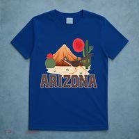 Arizona Roadrunner Retro Boho Desert Cactus Cute Gift T-Shirt thumb 5