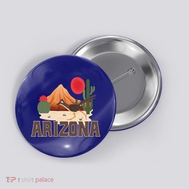 Arizona Roadrunner Retro Boho Desert Cactus Cute Gift Button