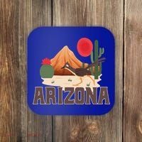 Arizona Roadrunner Retro Boho Desert Cactus Cute Gift Coaster thumb 0