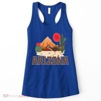 Arizona Roadrunner Retro Boho Desert Cactus Cute Gift Women's Tank Top thumb 0