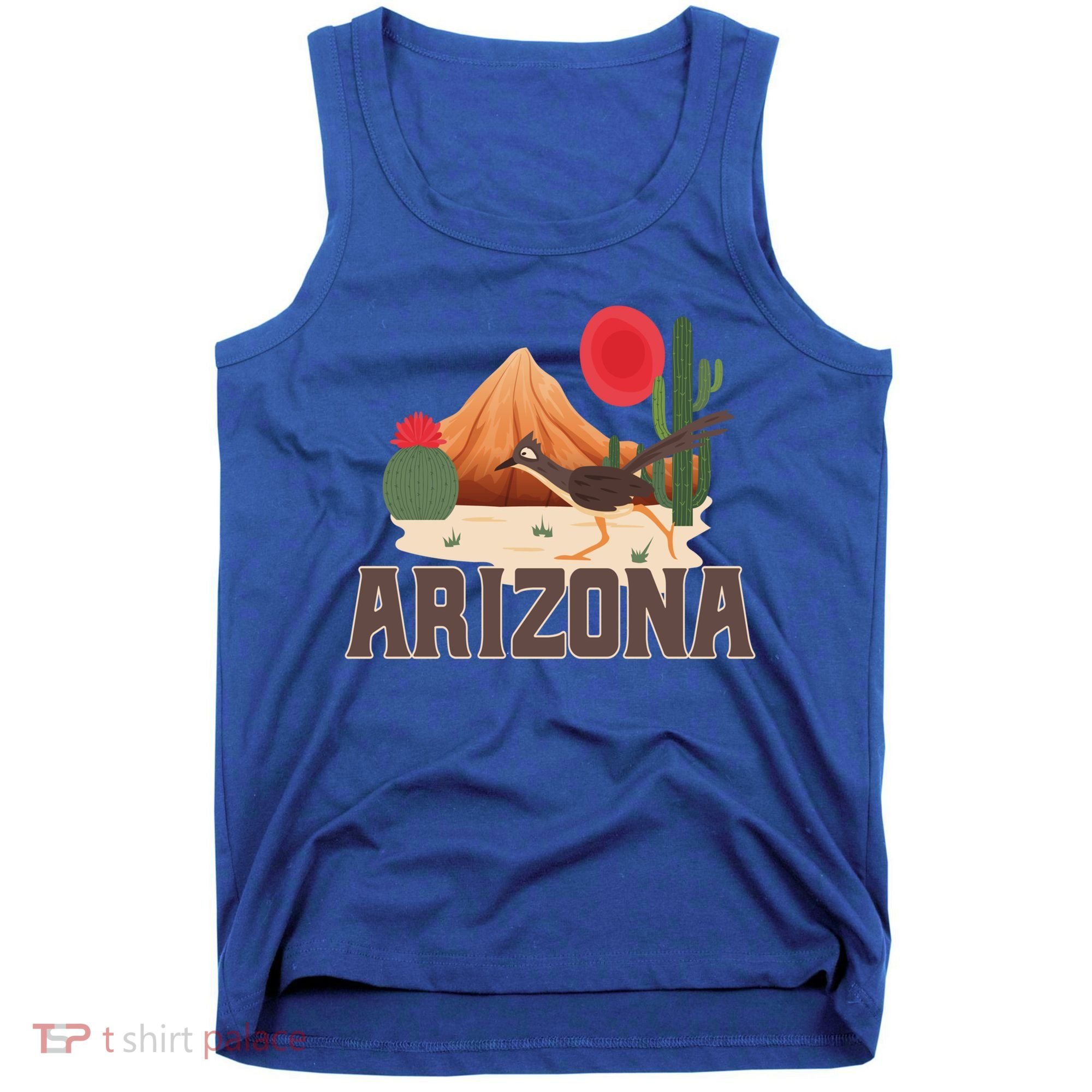 Arizona Roadrunner Retro Boho Desert Cactus Cute Gift Tank Top