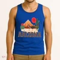 Arizona Roadrunner Retro Boho Desert Cactus Cute Gift Tank Top thumb 3