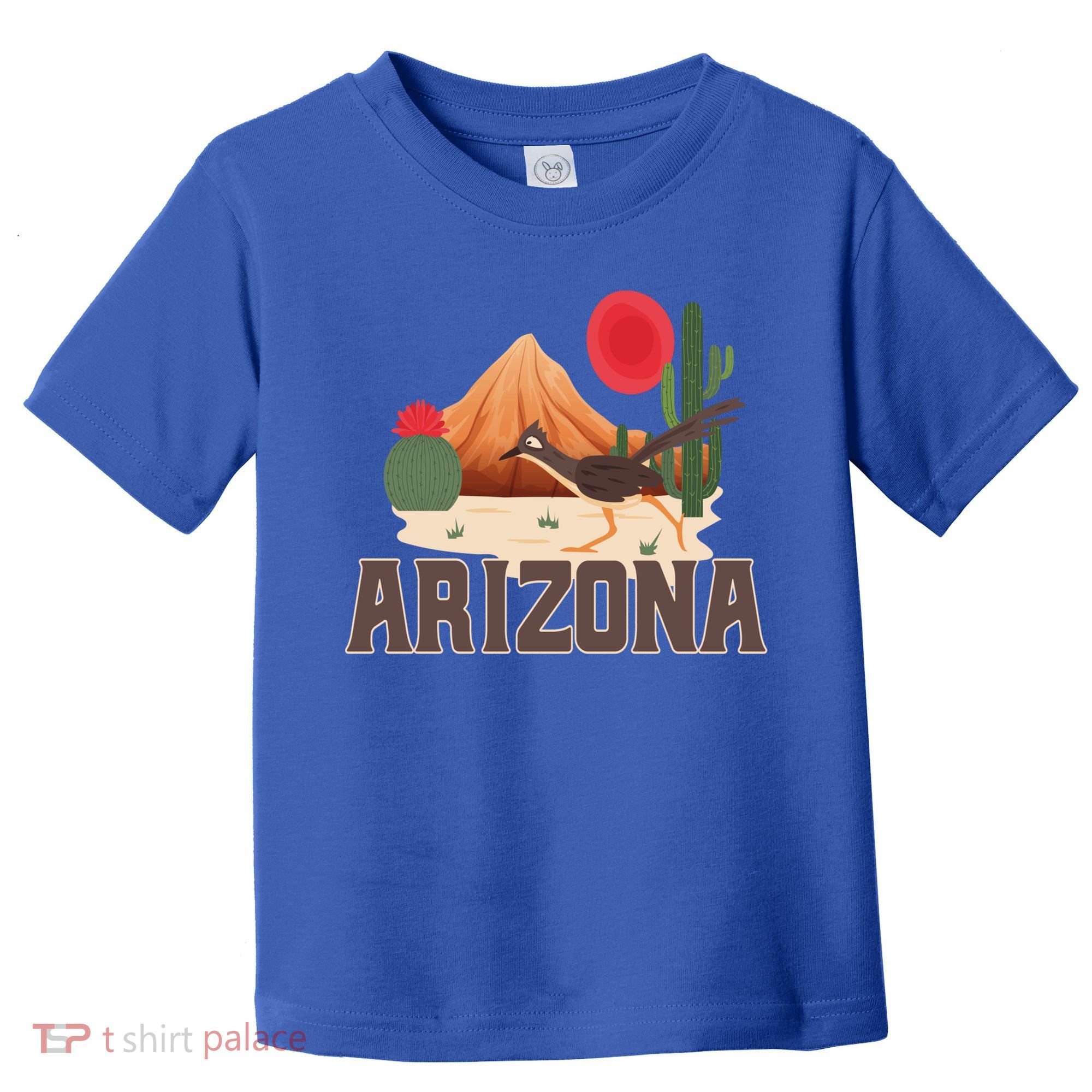 Arizona Roadrunner Retro Boho Desert Cactus Cute Gift Toddler T-Shirt
