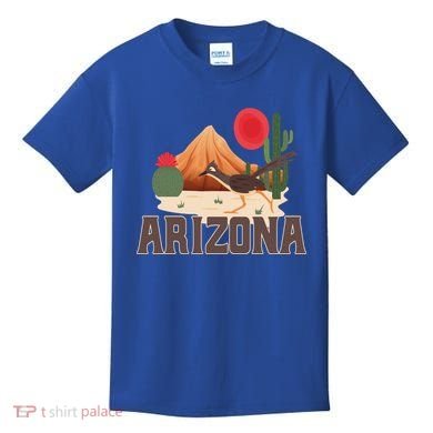 Arizona Roadrunner Retro Boho Desert Cactus Cute Gift Kids T-Shirt