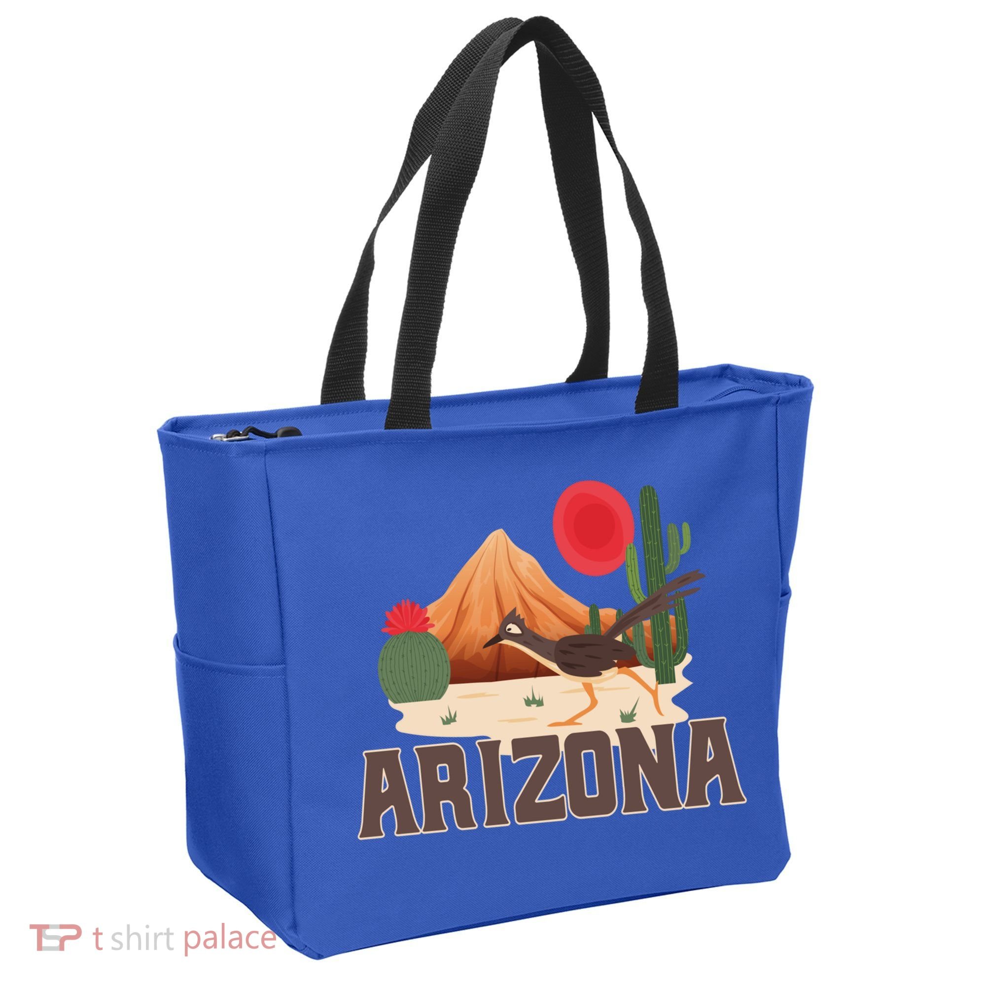 Arizona Roadrunner Retro Boho Desert Cactus Cute Gift Tote Bag