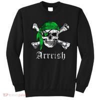 Arrrish Irish Pirate Skull Clover Sweatshirt thumb 0
