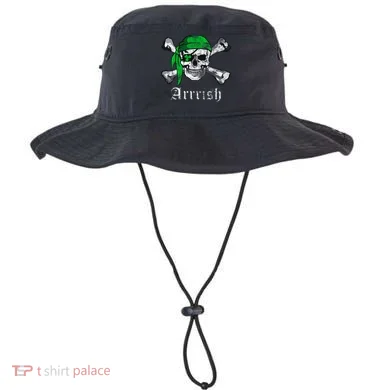 Arrrish Irish Pirate Skull Clover Bucket Hat