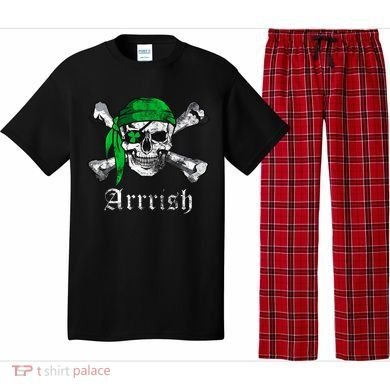 Arrrish Irish Pirate Skull Clover Pajama Set