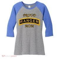 Army Ranger School Tab Gift Proud Mom Gift Meaningful Gift Women's Tri-Blend 3/4-Sleeve Raglan Shirt thumb 0