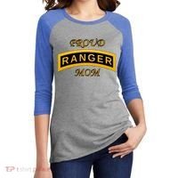 Army Ranger School Tab Gift Proud Mom Gift Meaningful Gift Women's Tri-Blend 3/4-Sleeve Raglan Shirt thumb 2