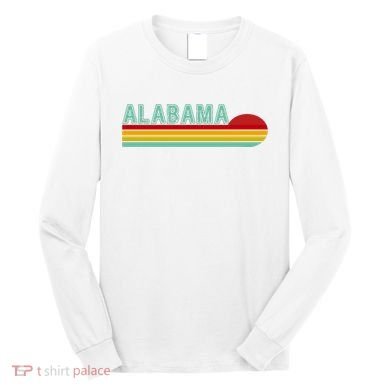 Alabama Retro Style Long Sleeve Shirt