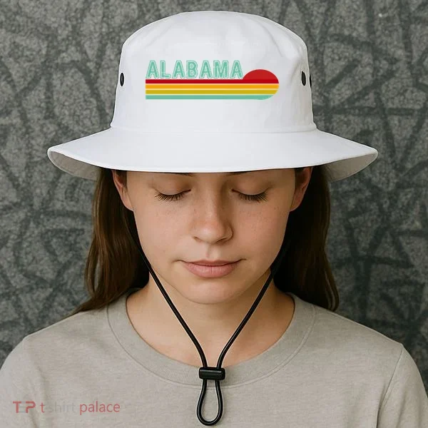 Alabama Retro Style Bucket Hat