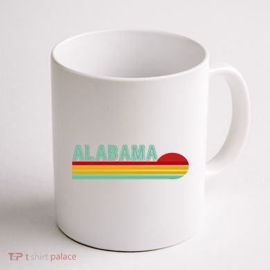 Alabama Retro Style Coffee Mug back