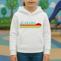 Alabama Retro Style Kids Hoodie thumb 3