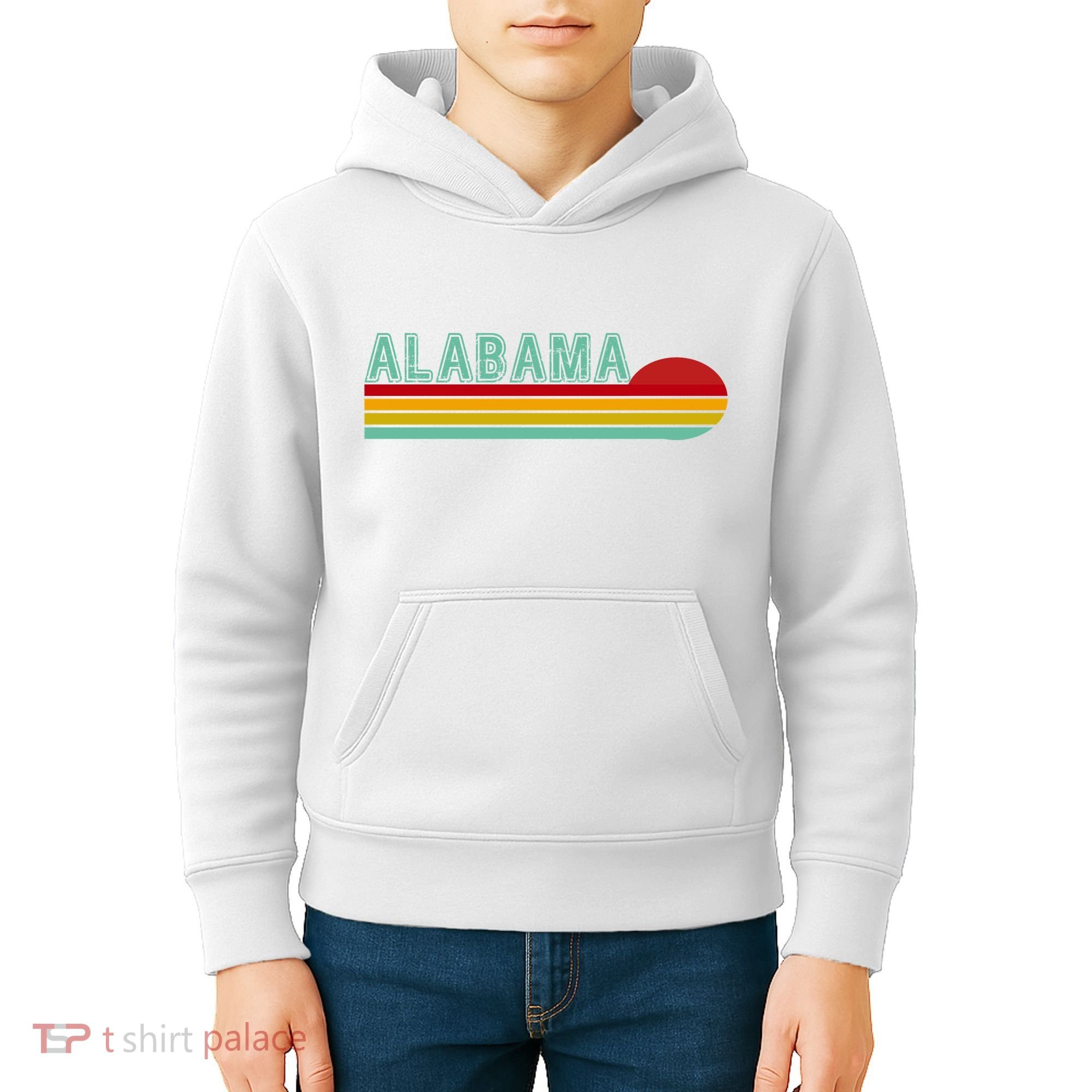 Alabama Retro Style Kids Hoodie