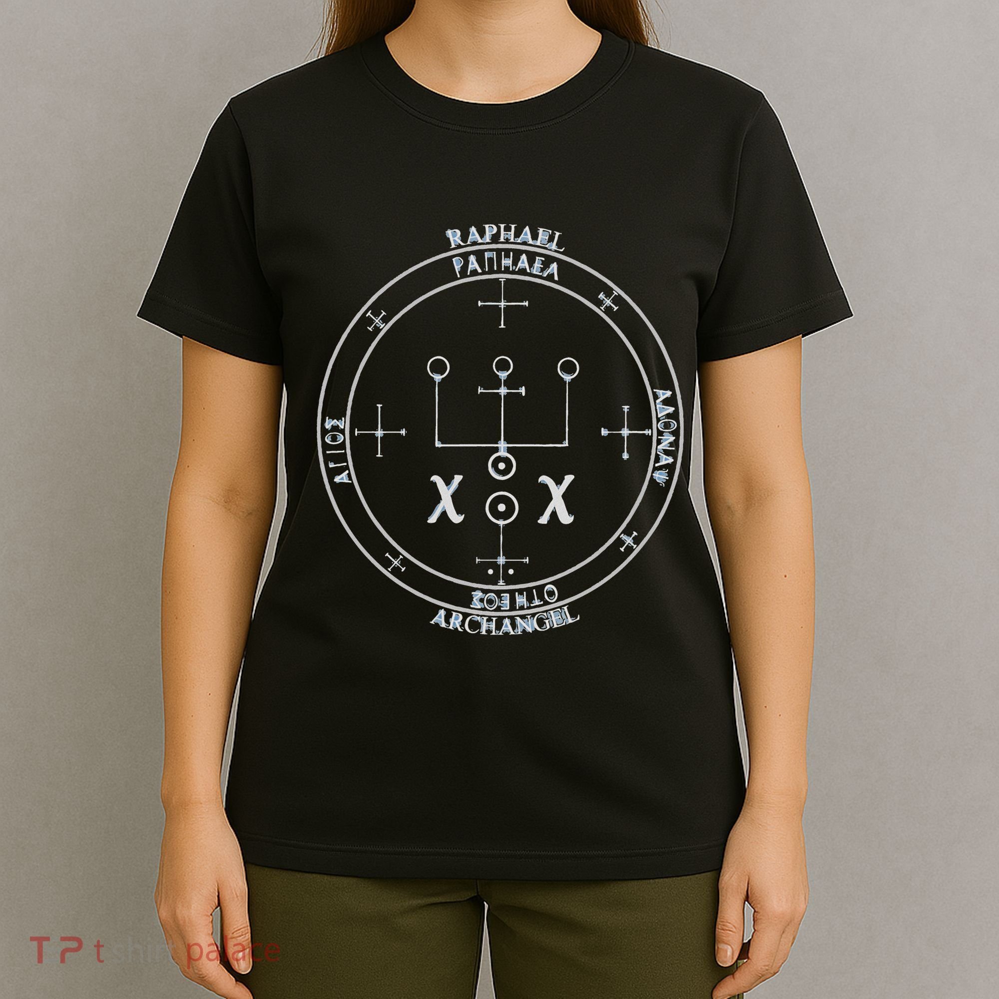 Archangel Raphael Sigil Seal By Mortal T-Shirt