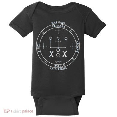 Archangel Raphael Sigil Seal By Mortal Baby Bodysuit