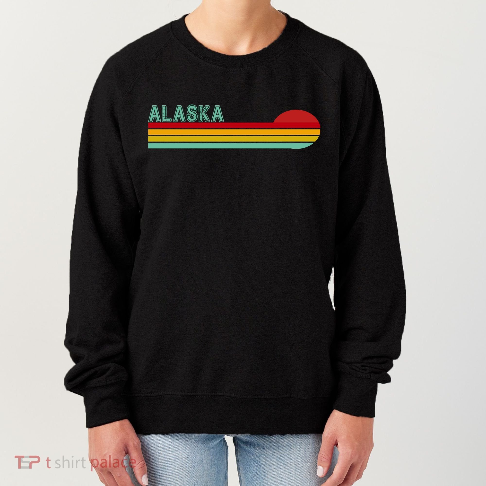 Alaska Retro Sunset Women's Sweatshirt