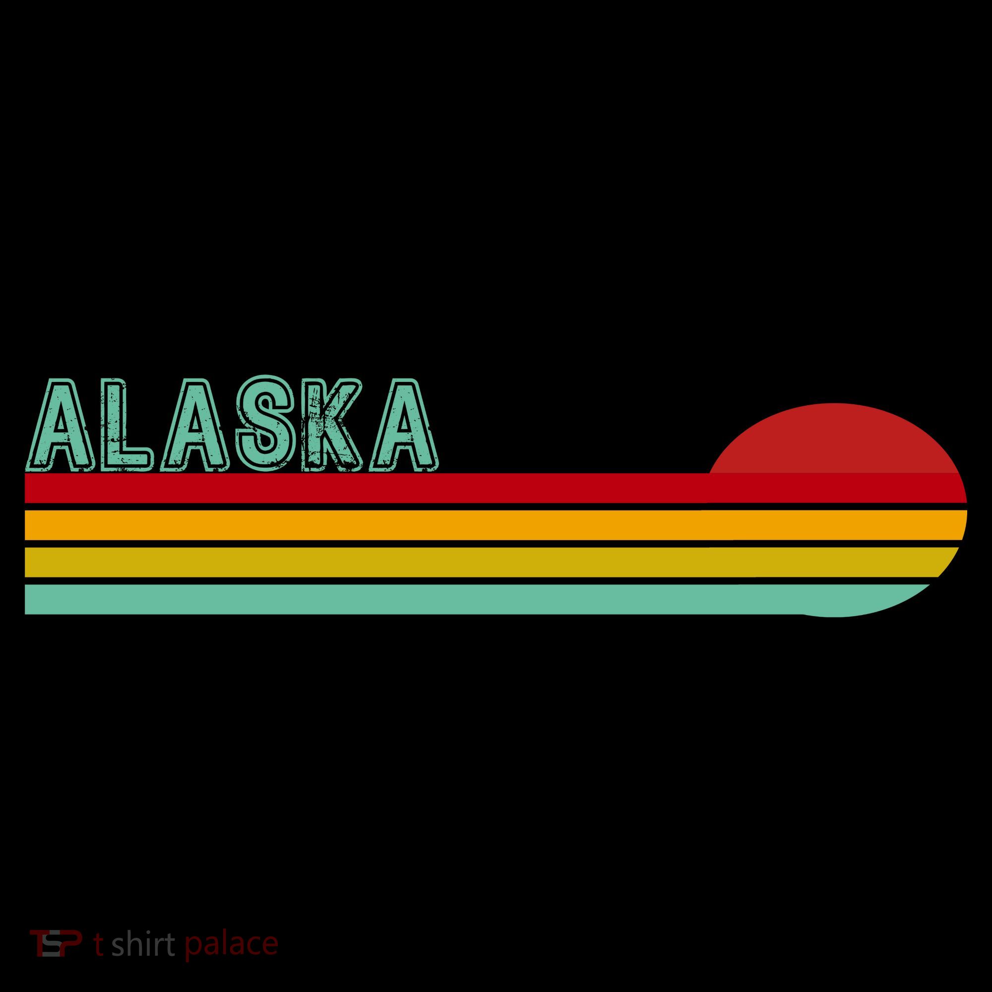 Alaska Retro Sunset Bucket Hat