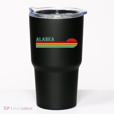 Alaska Retro Sunset Tumbler