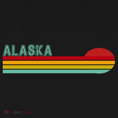 Alaska Retro Sunset Full Zip Hoodie