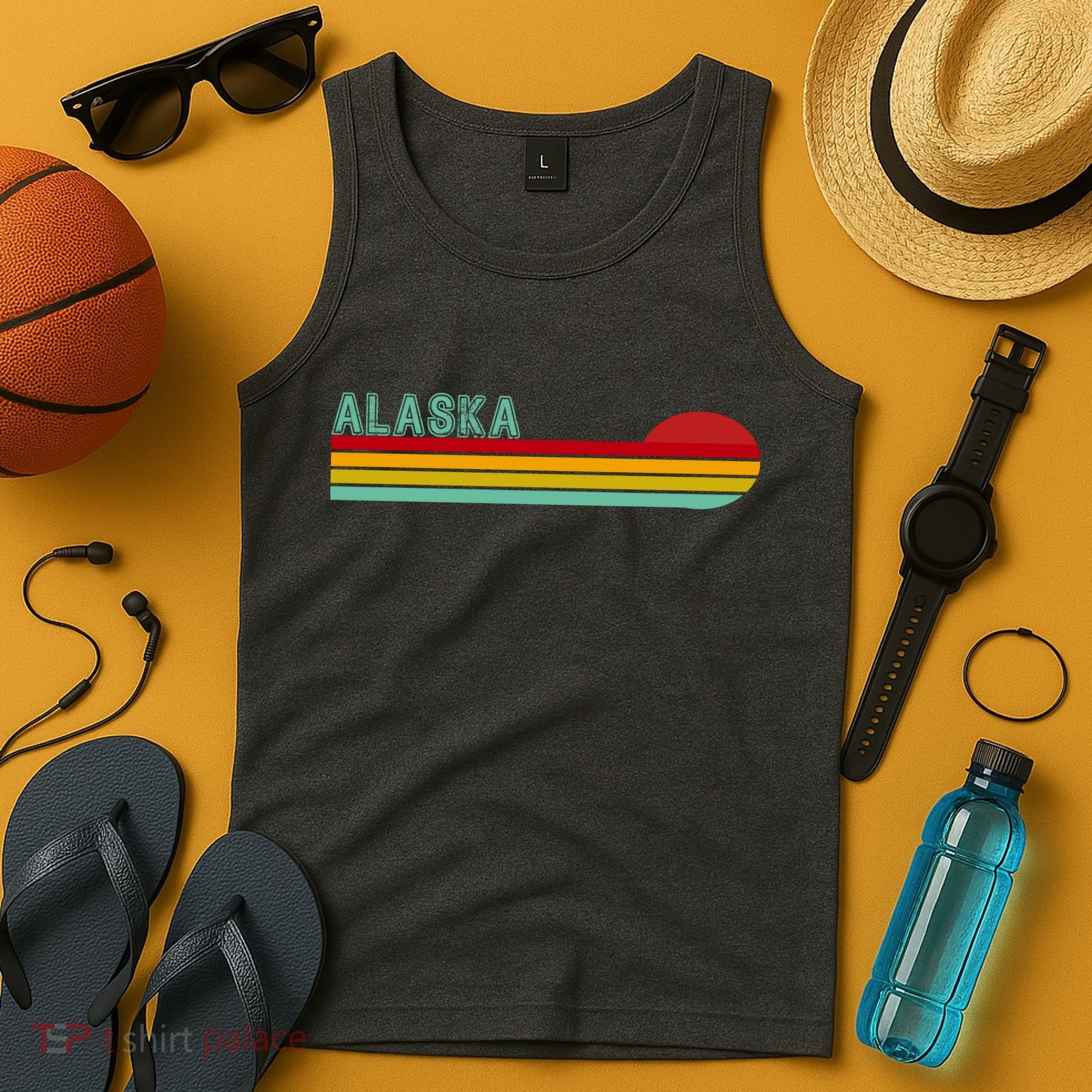 Alaska Retro Sunset Tank Top