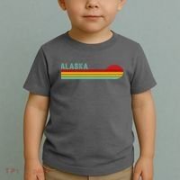 Alaska Retro Sunset Toddler T-Shirt thumb 2
