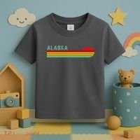 Alaska Retro Sunset Toddler T-Shirt thumb 3