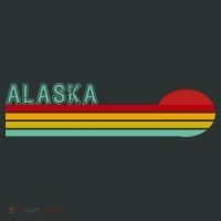 Alaska Retro Sunset Kids Sweatshirt thumb 2