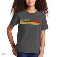 Alaska Retro Sunset Kids T-Shirt thumb 2