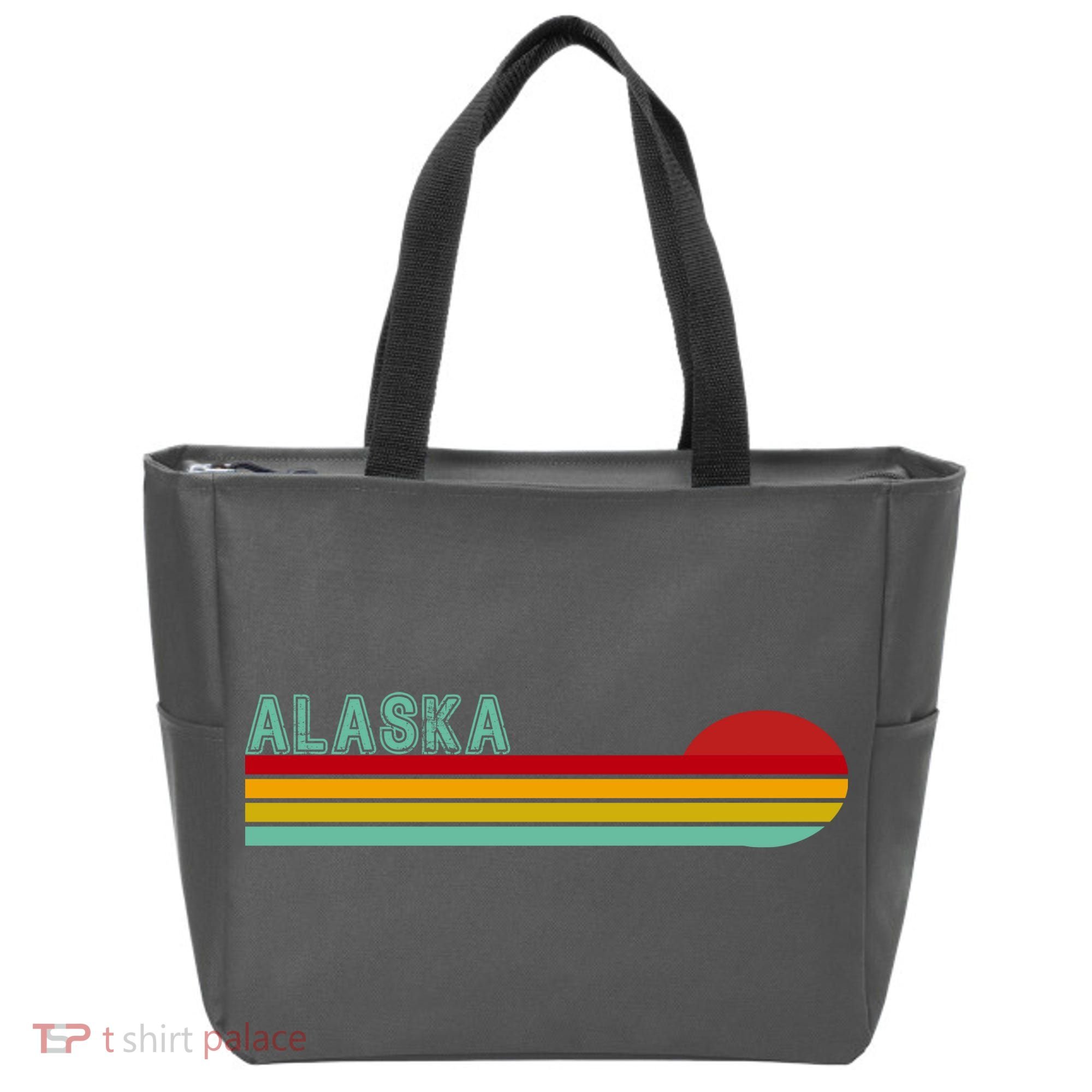 Alaska Retro Sunset Tote Bag