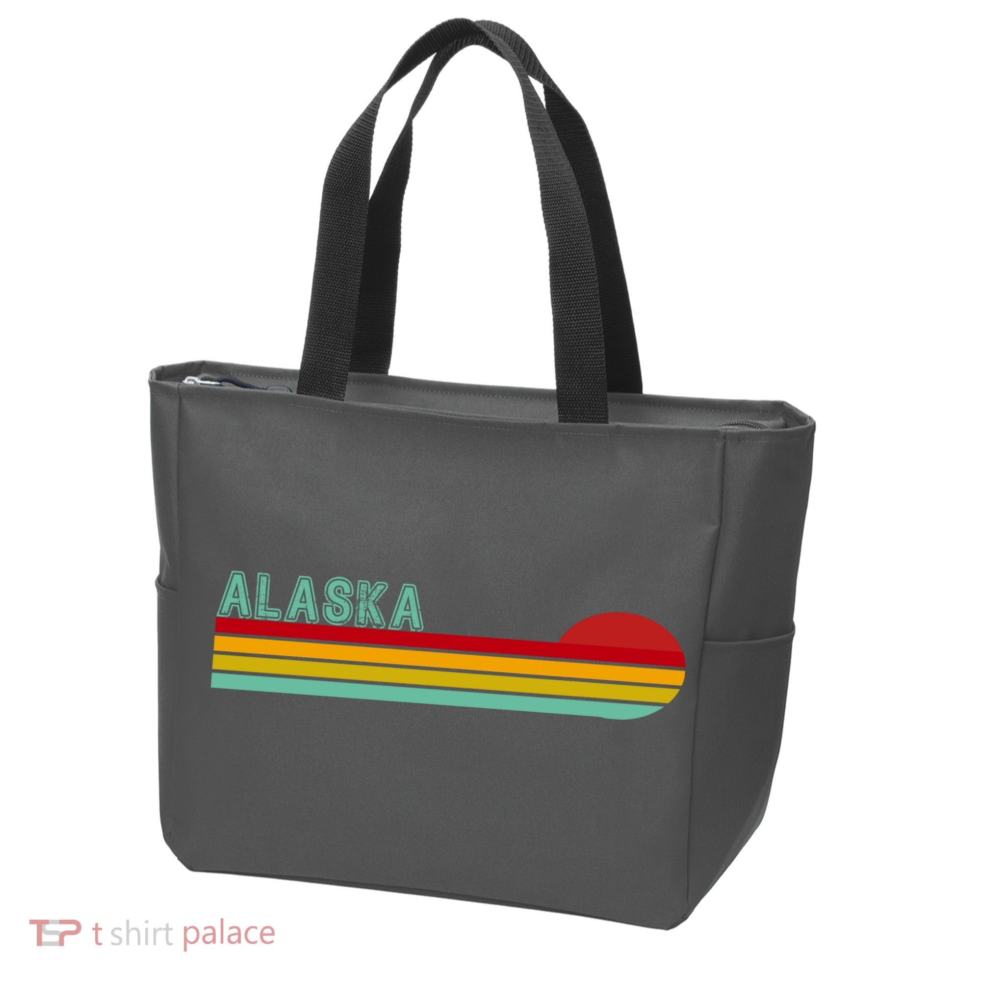 Alaska Retro Sunset Tote Bag