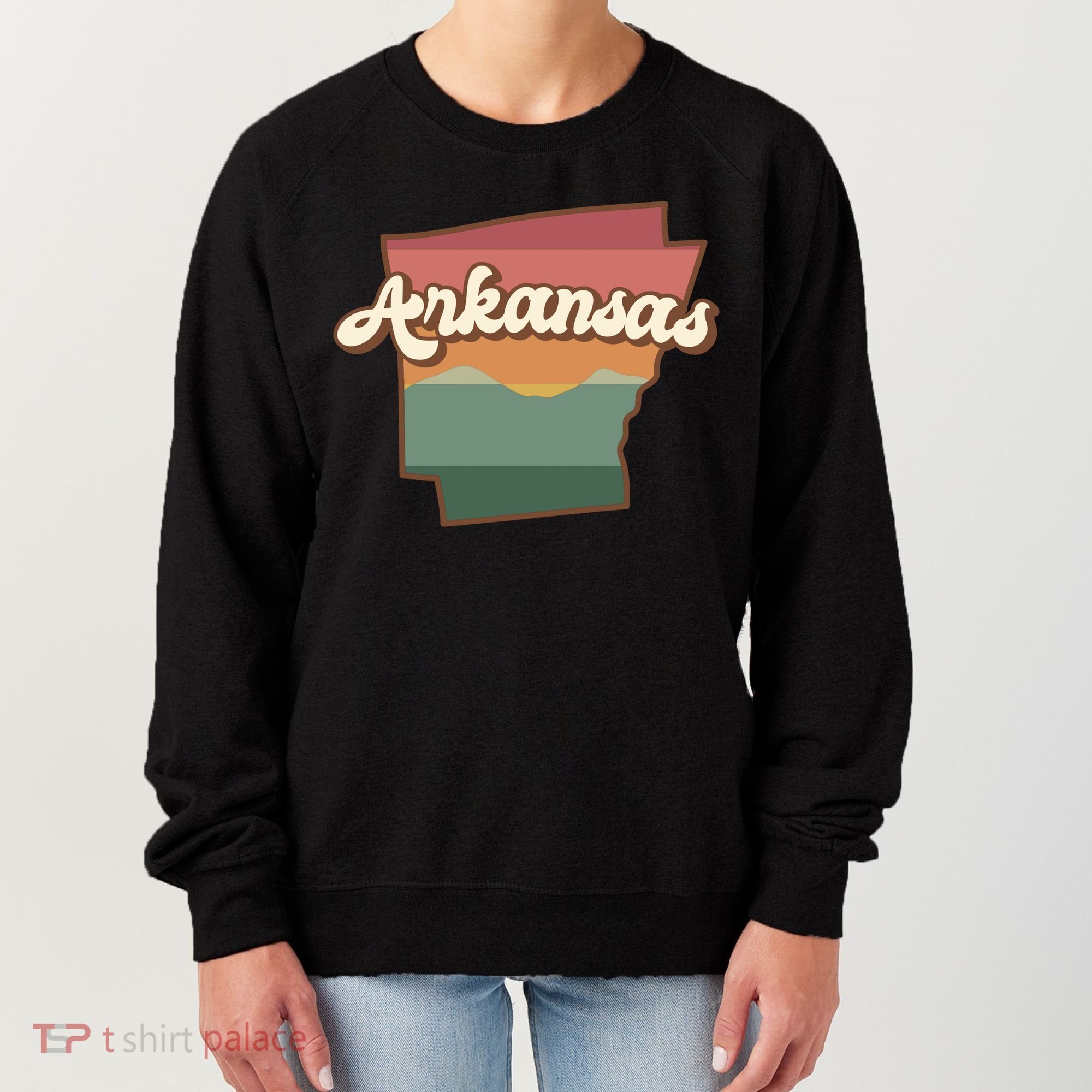 Arkansas Retro Sunset Women's Sweatshirt