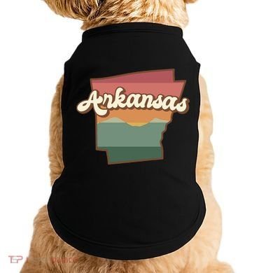 Arkansas Retro Sunset Doggie Tank