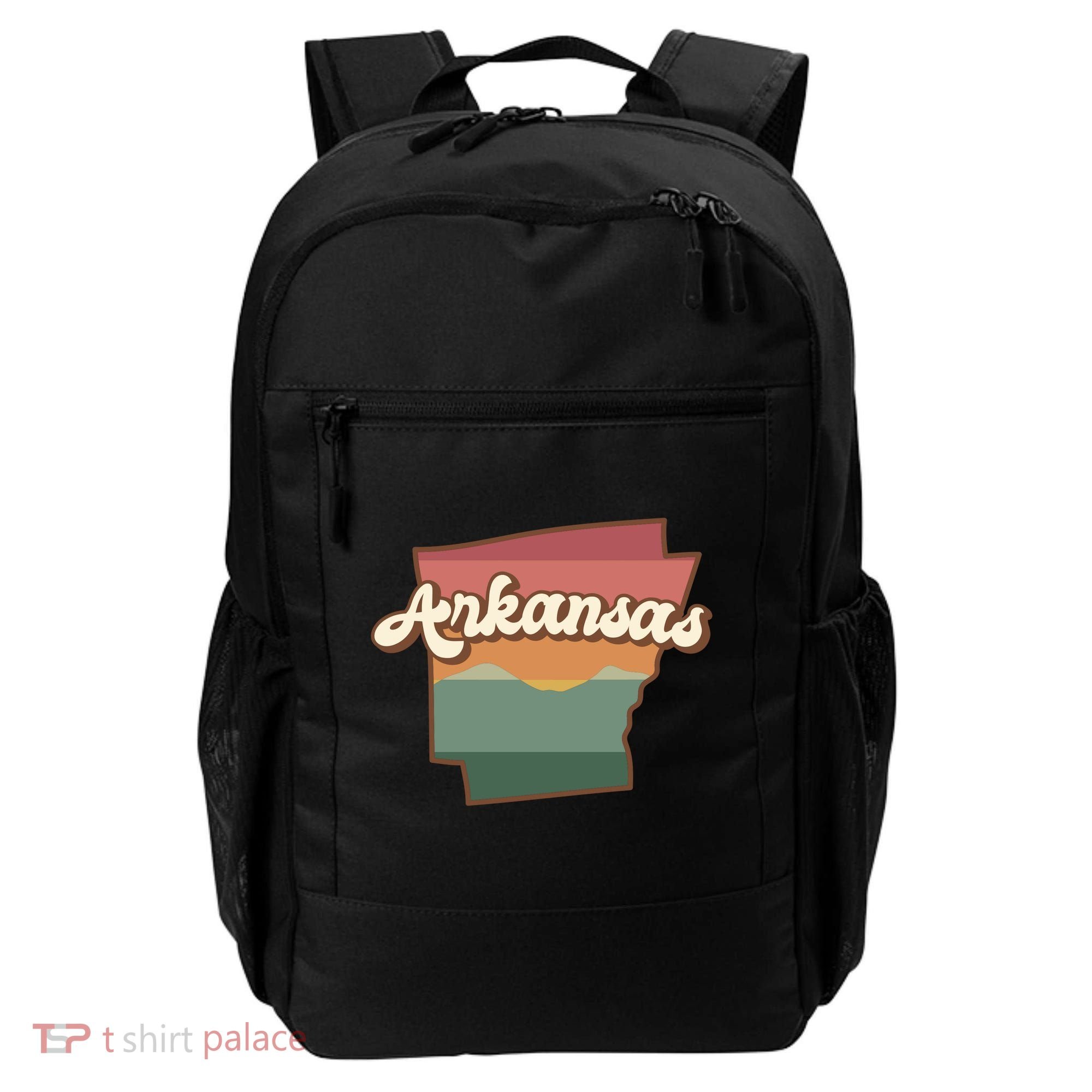Arkansas Retro Sunset Backpack