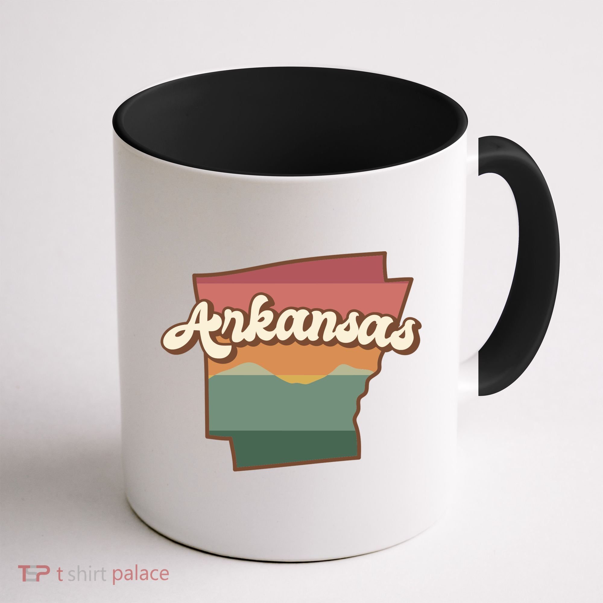 Arkansas Retro Sunset Coffee Mug
