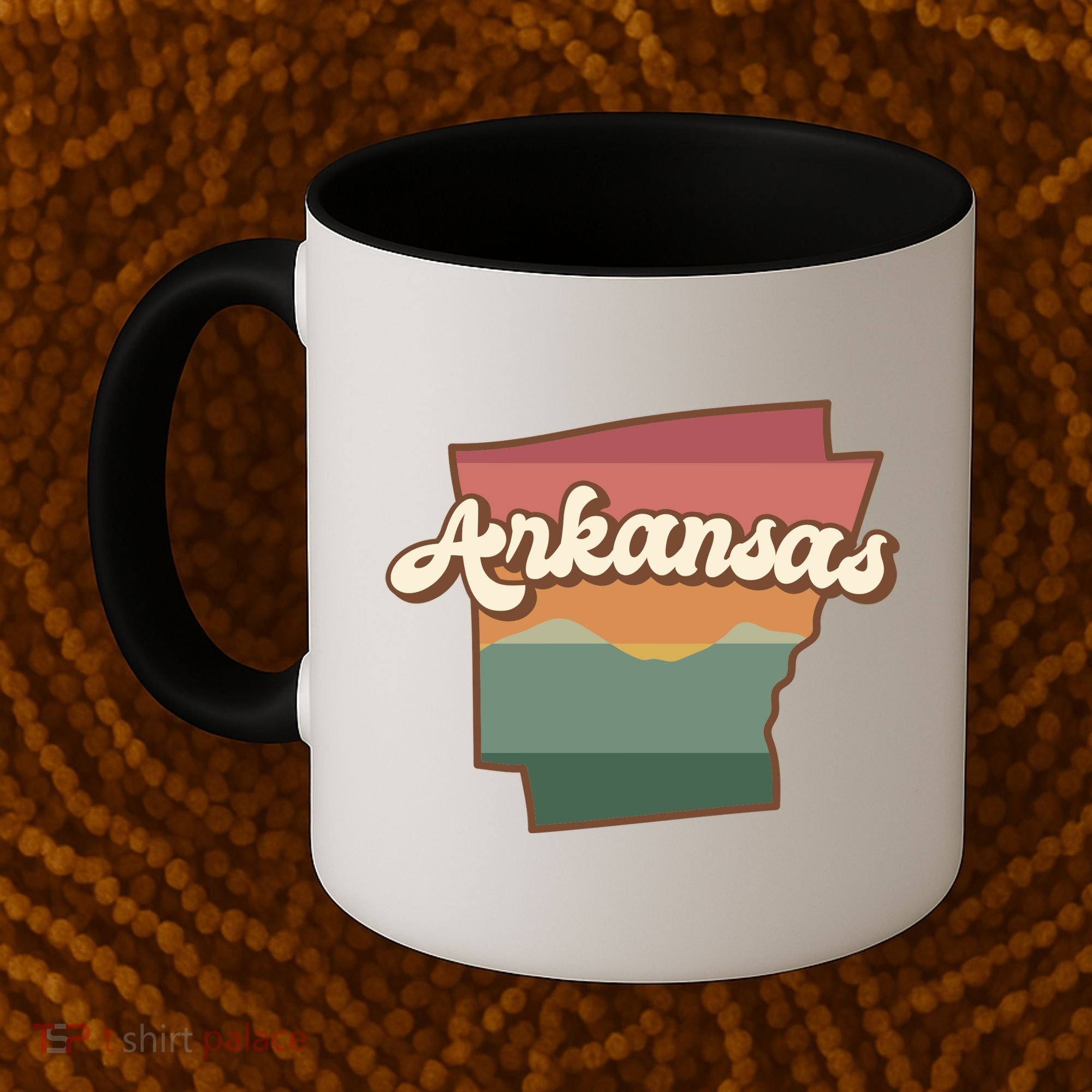 Arkansas Retro Sunset Coffee Mug