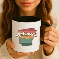 Arkansas Retro Sunset Coffee Mug thumb 3