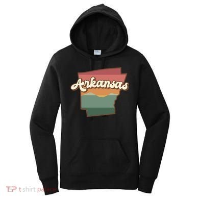 Arkansas Retro Sunset Women's Hoodie