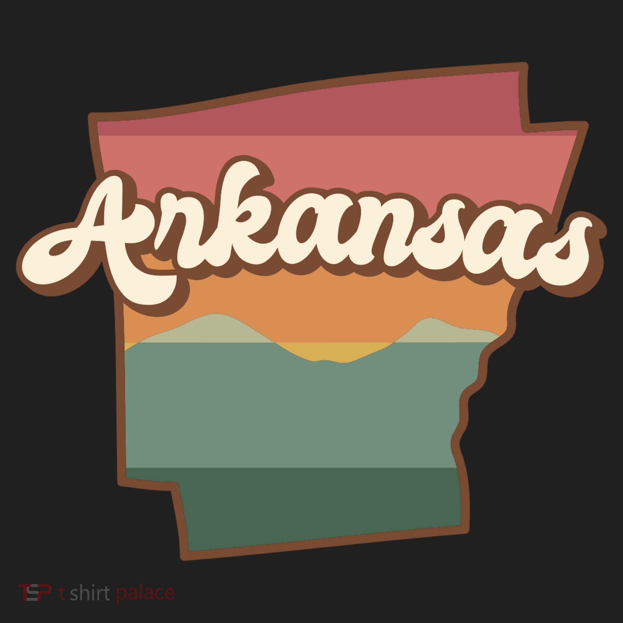 Arkansas Retro Sunset Tumbler