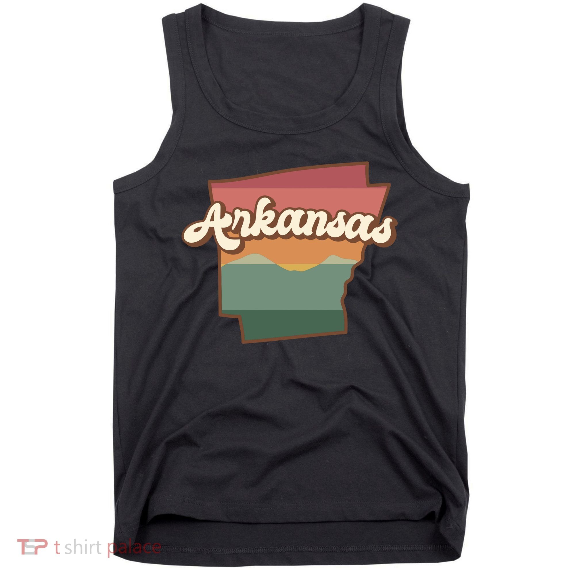 Arkansas Retro Sunset Tank Top