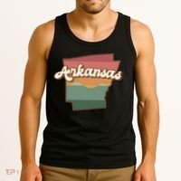 Arkansas Retro Sunset Tank Top thumb 3