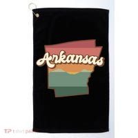 Arkansas Retro Sunset Golf Towel thumb 0